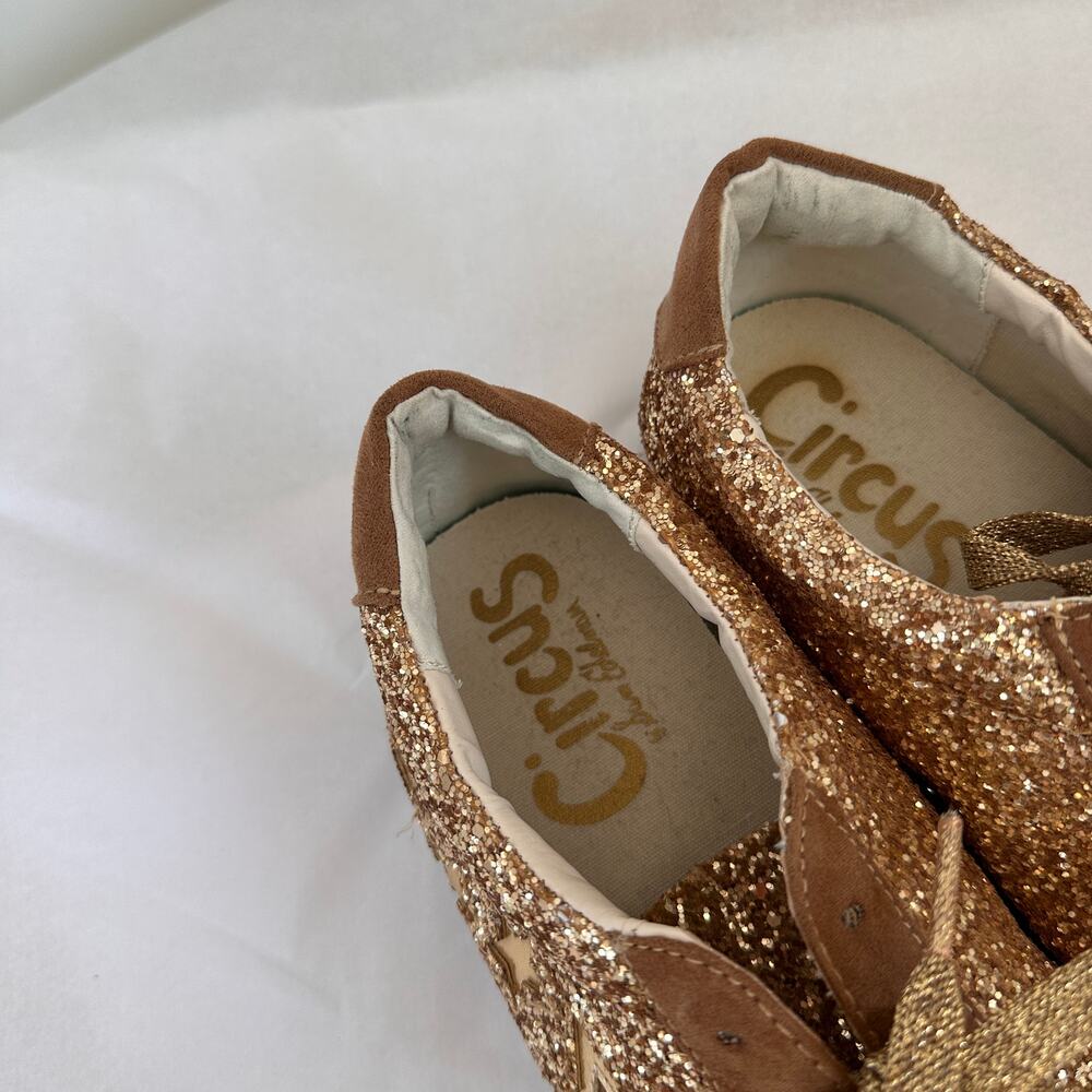 Circus by Sam Edelman Gold Glitter Sneaker Shoes // 8.5 - Picture 6 of 9